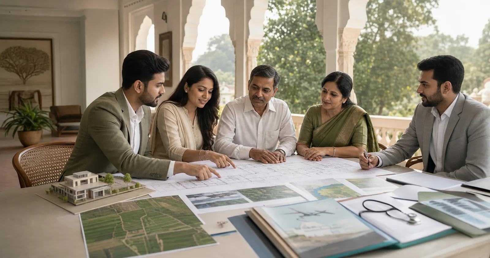 Consultants coordinating property, design, agriculture, travel and healthcare services